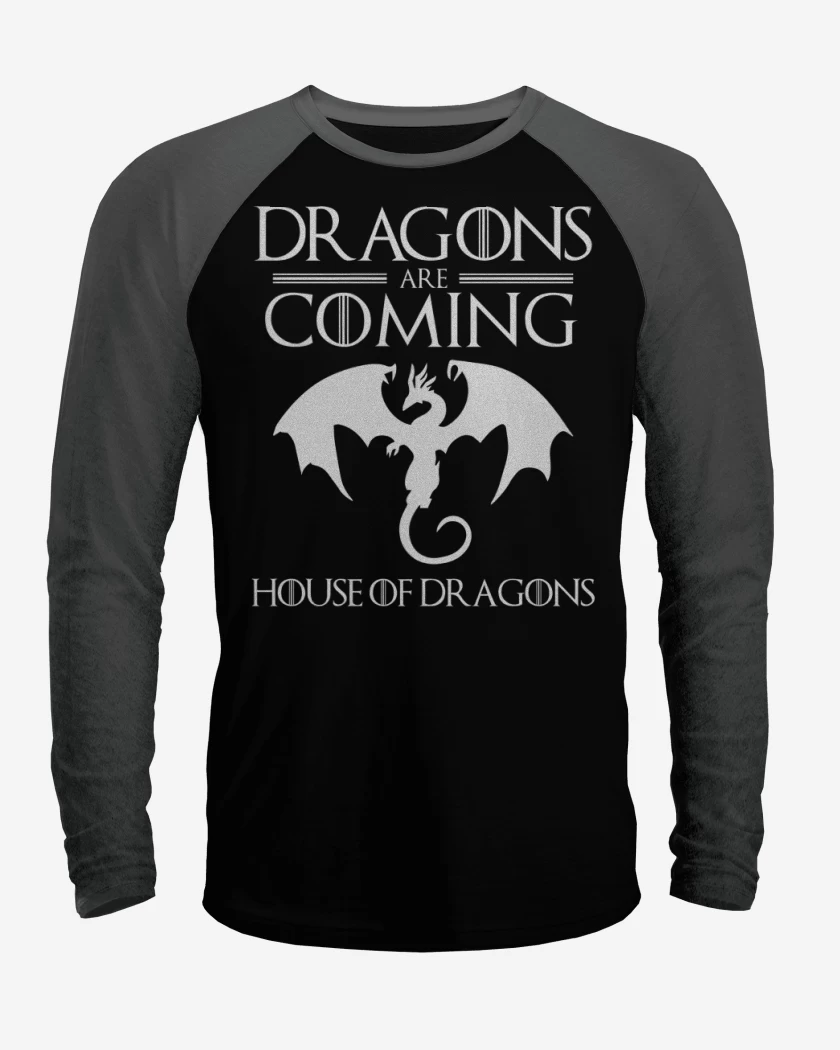 Polera Raglan Dragons are Coming