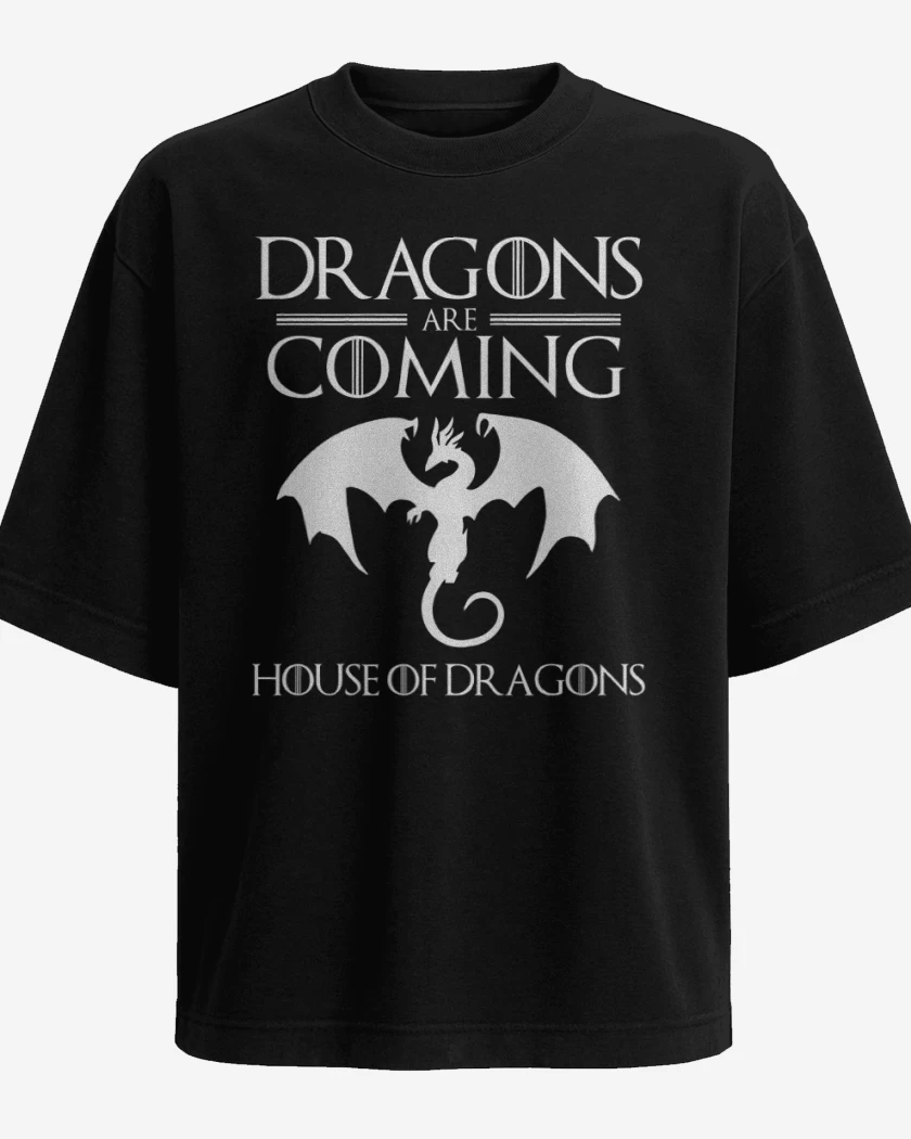Polera Oversize Dragons are Coming