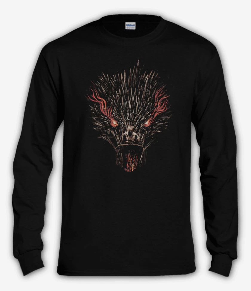 Polera manga larga Dragon Throne