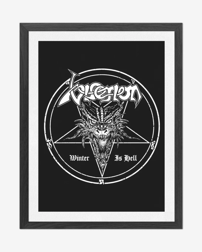 Cuadro decorativo Negro de Winter is Hell