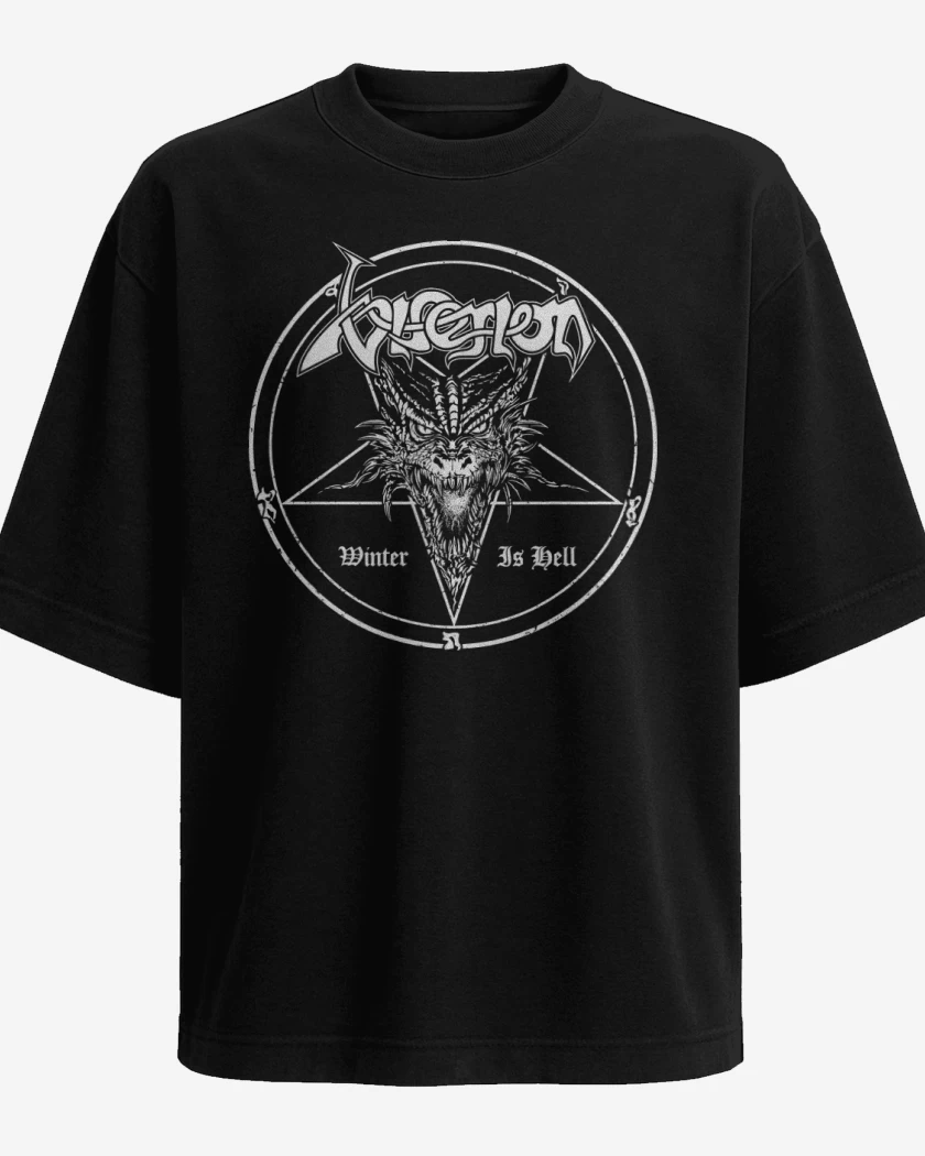 Polera Oversize Negro de Winter is Hell