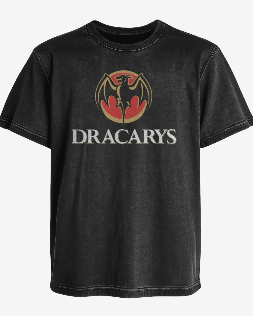 Polera desgastada Dracarys