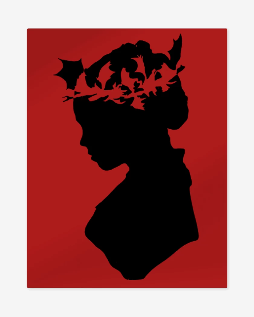 Print metalico Rojo de Rhaenyra