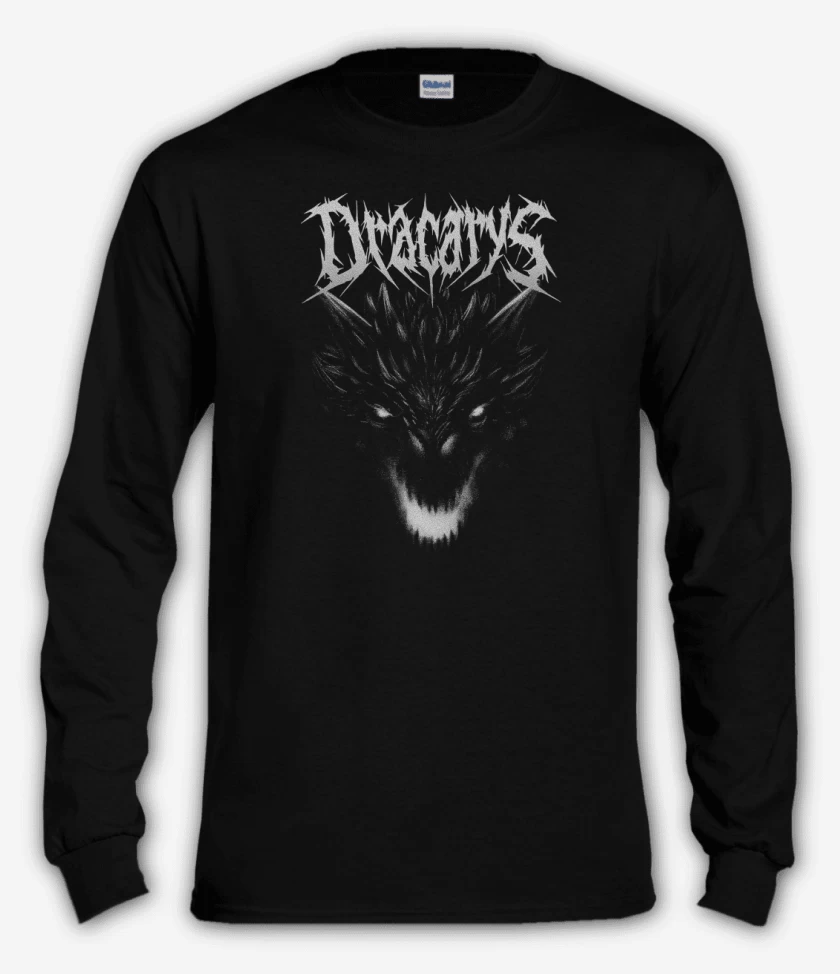 Polera manga larga Dracarys Metal