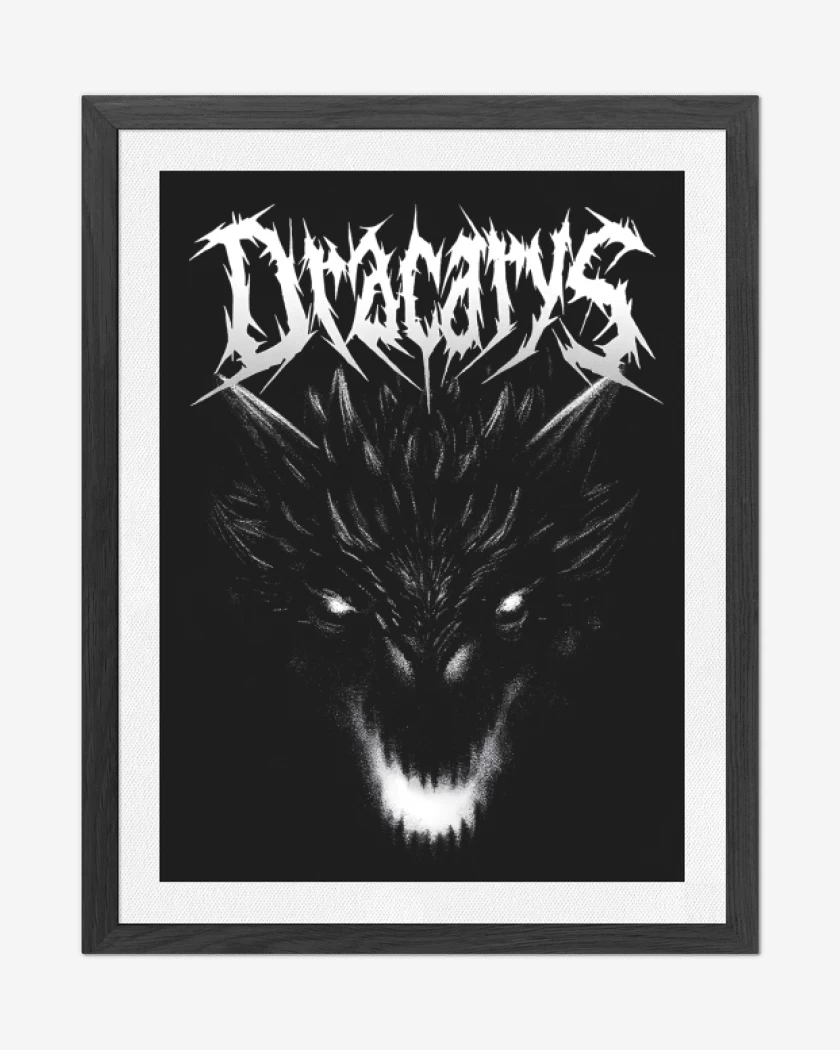 Cuadro decorativo Dracarys Metal