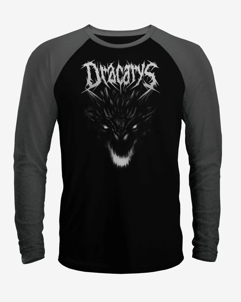 Polera Raglan Dracarys Metal