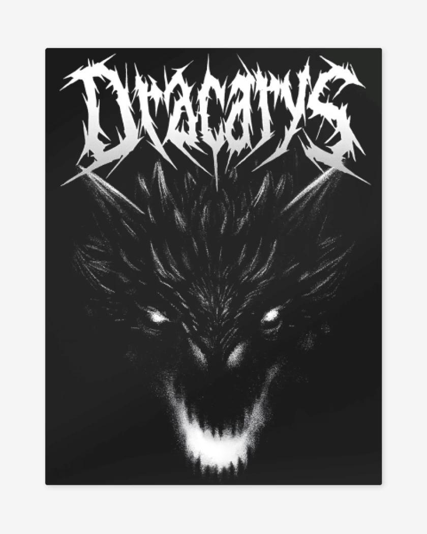 Print metalico Dracarys Metal