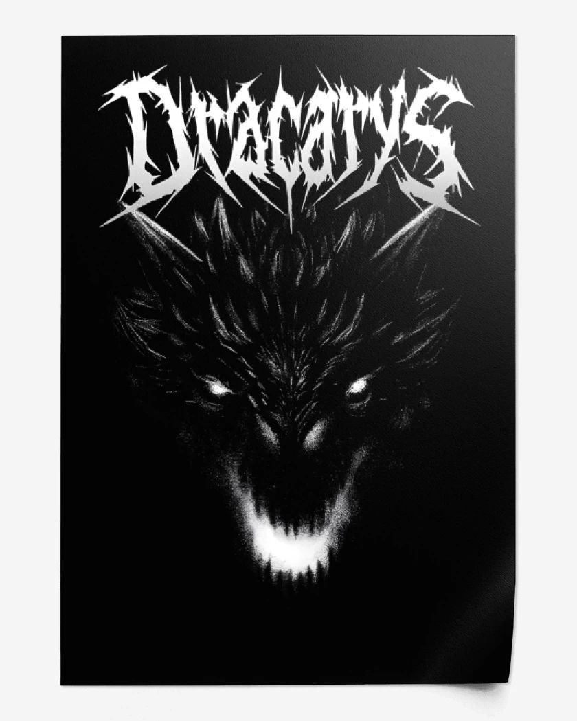 Print Dracarys Metal