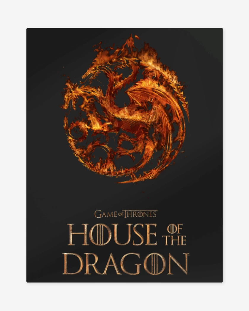 Print metalico Casa del Dragon