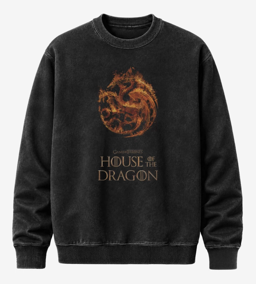 Poleron Polo Acid Wash Casa del Dragon