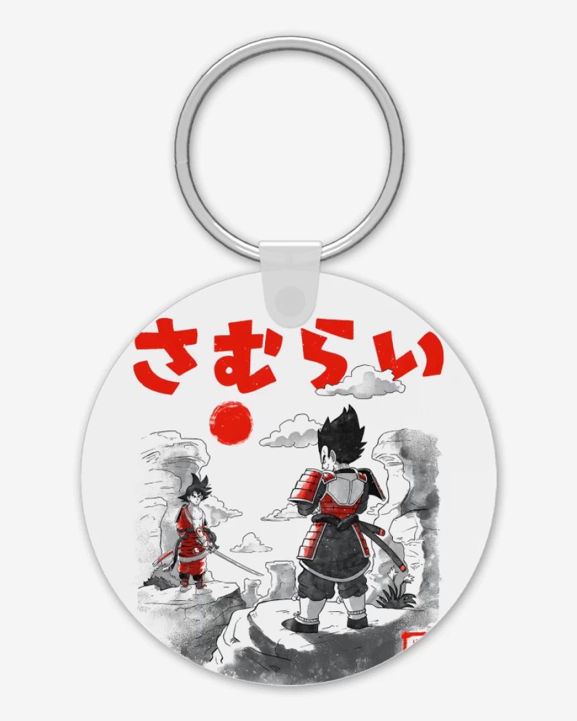 Llavero Blanco de Saiyan Samurai Battle