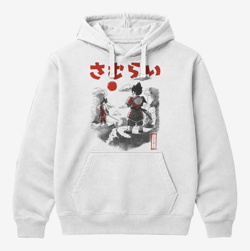 Polerón Canguro Blanco de Saiyan Samurai Battle