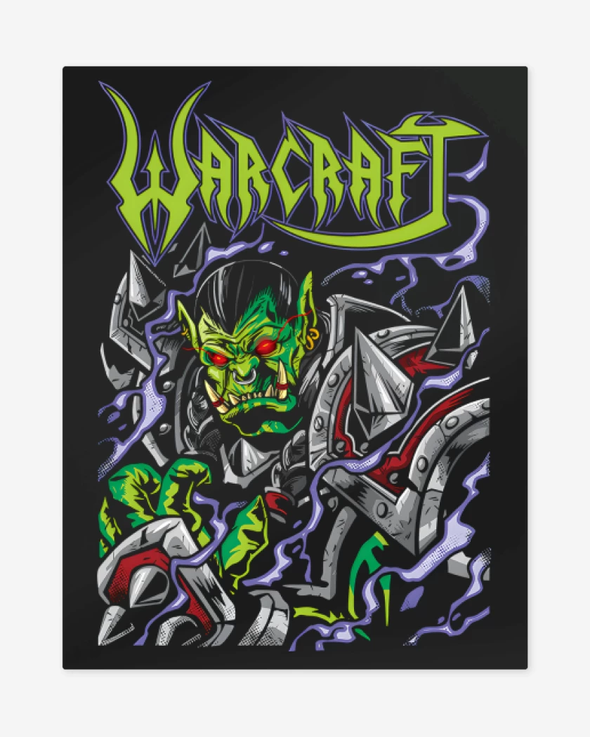 Print metalico Negro de World of Warcraft