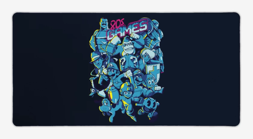 Mouse pad Gamer 80s Games