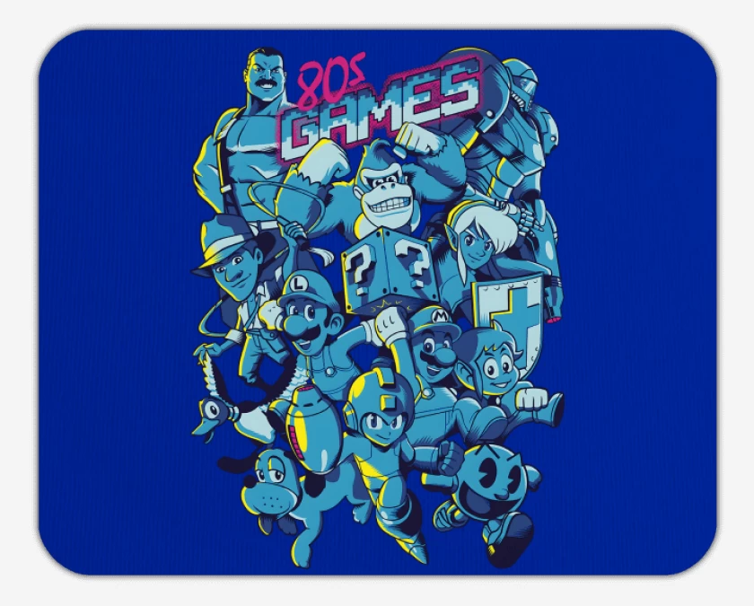 Mousepad 80s Games