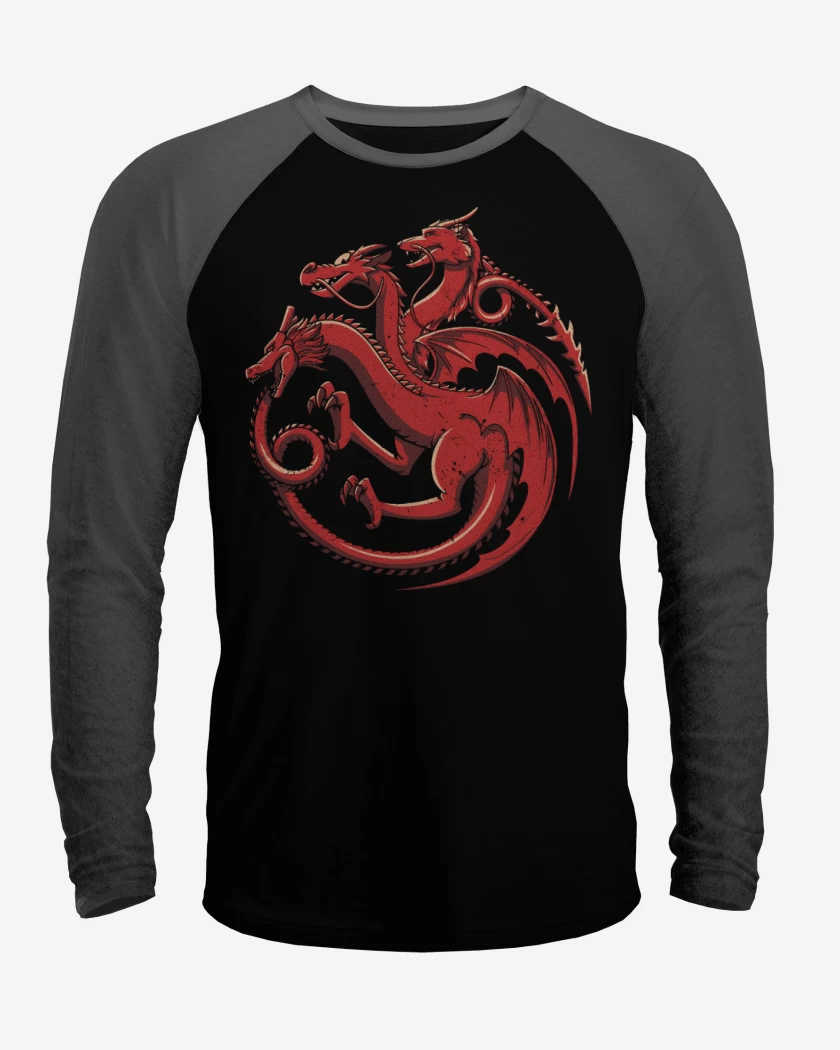 Polera Raglan Dragones Animados