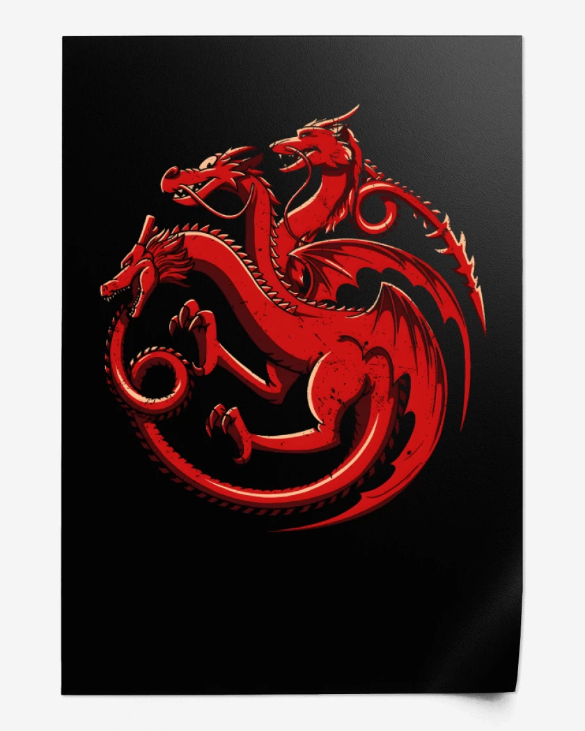 Print Dragones Animados
