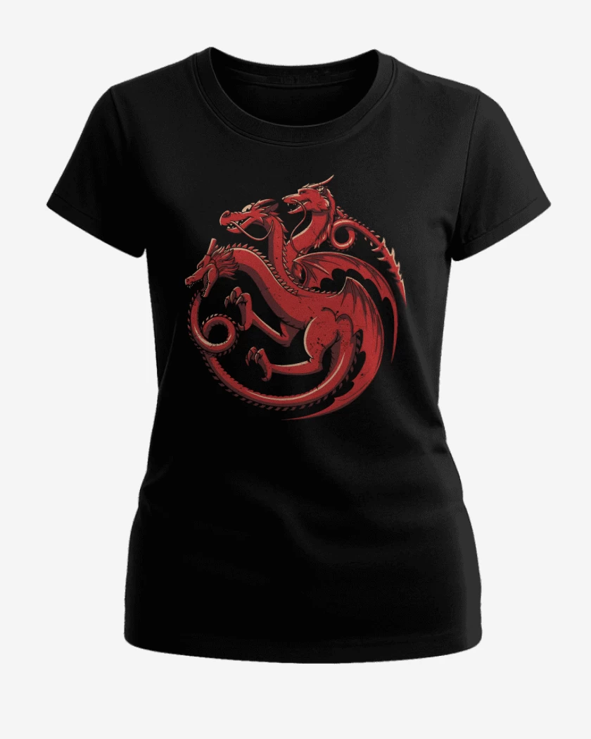 Polera de Mujer Dragones Animados