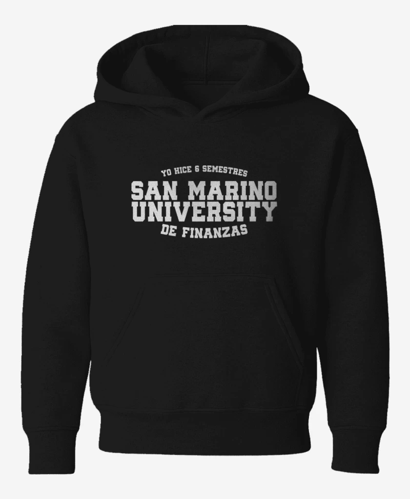 Poleron de niño Negro de San marino university