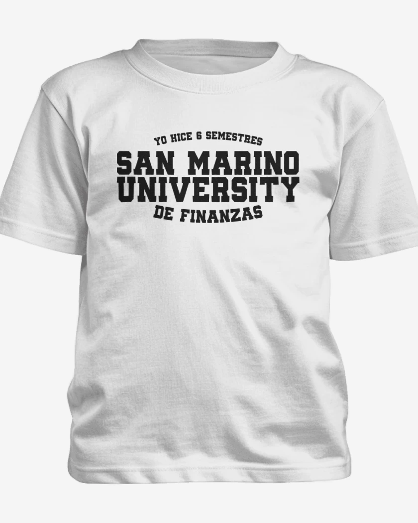 Polera de niño Blanco de San marino