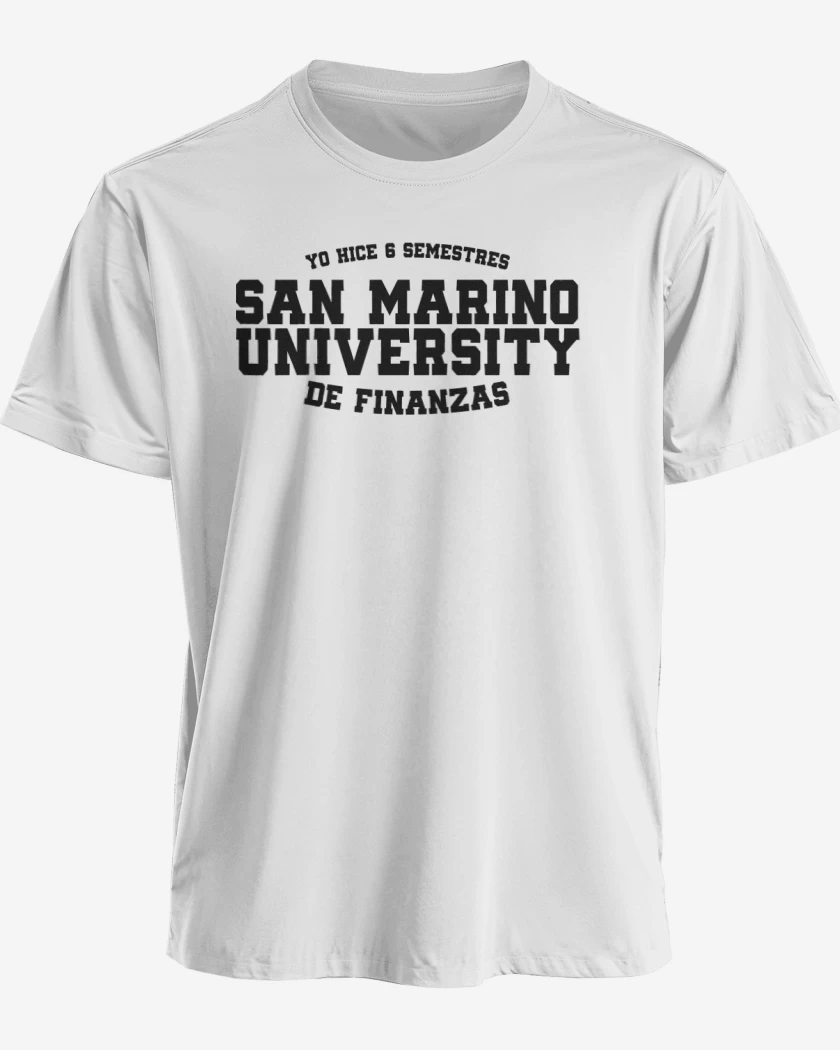 Polera premium Blanco de San marino