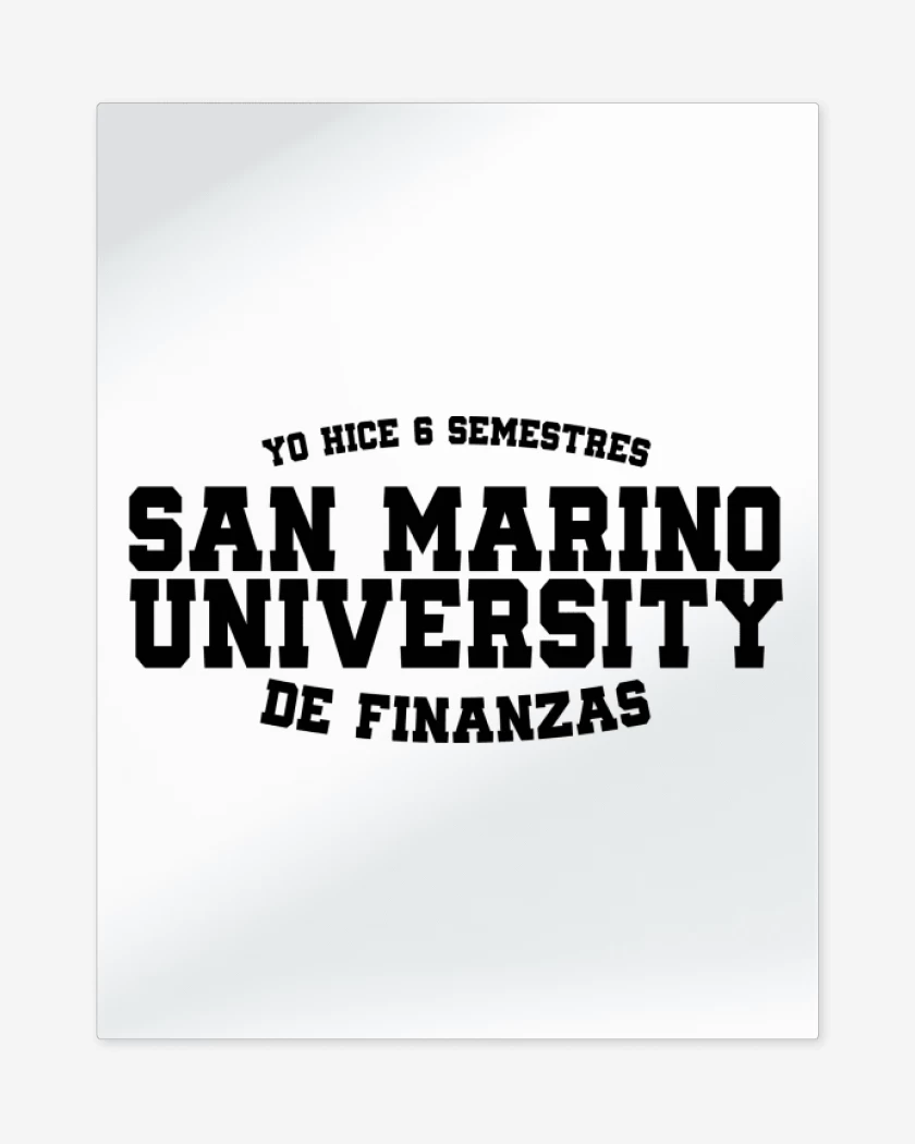Print metalico San marino