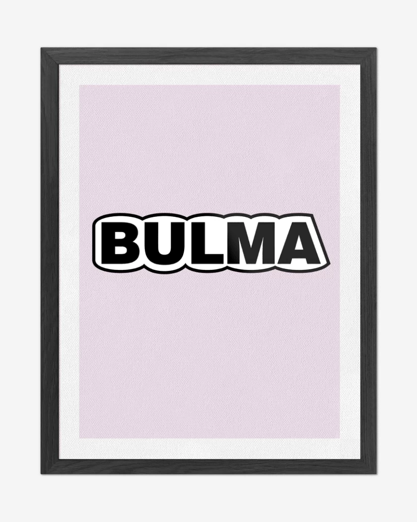 Cuadro decorativo Rosa Pastel de Bulma 