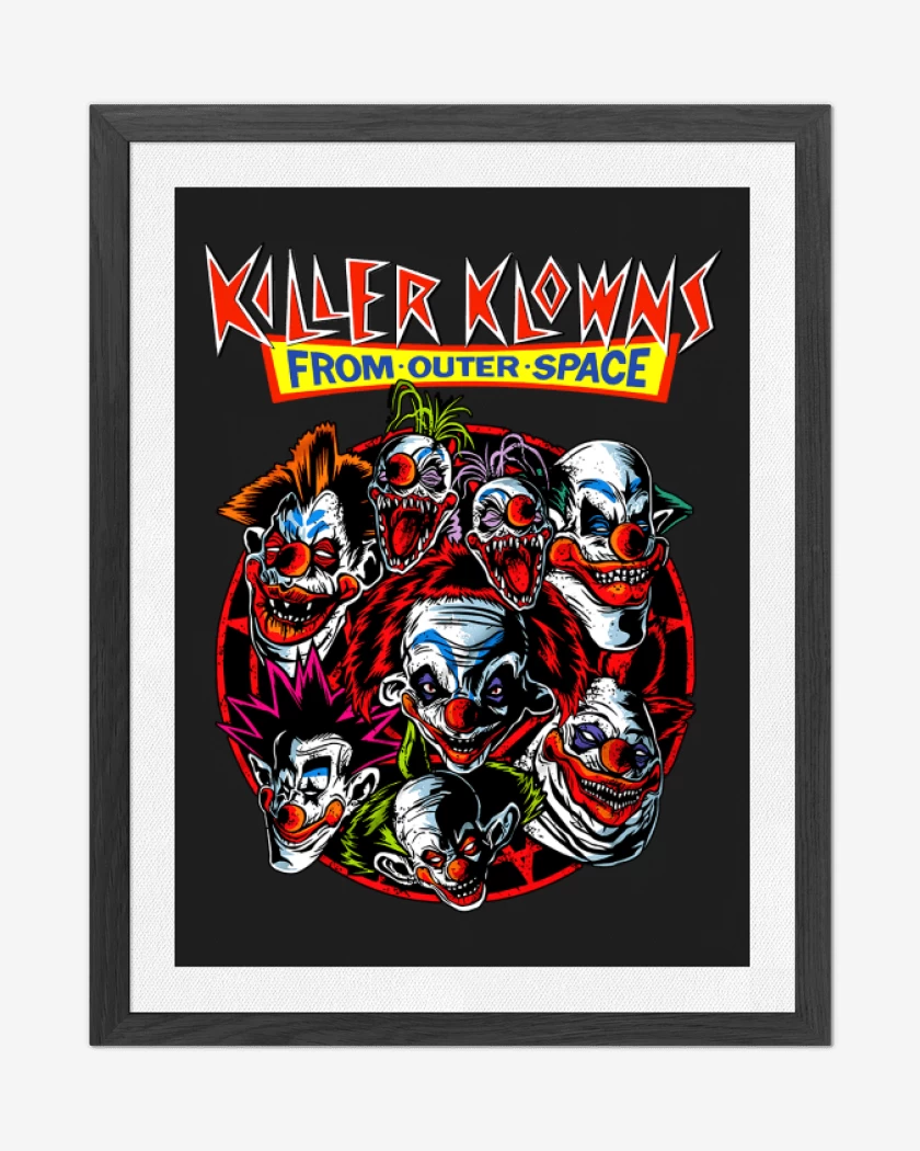 Cuadro decorativo Negro de Killer Klowns