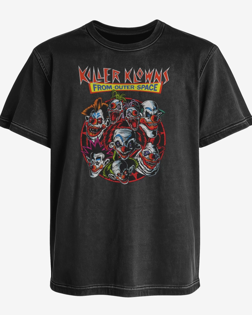 Polera desgastada Killer Klowns