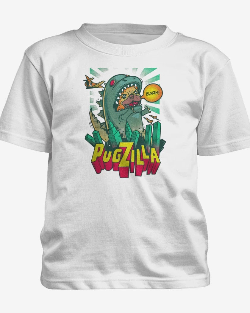 Polera de niño Blanco de Pugzilla