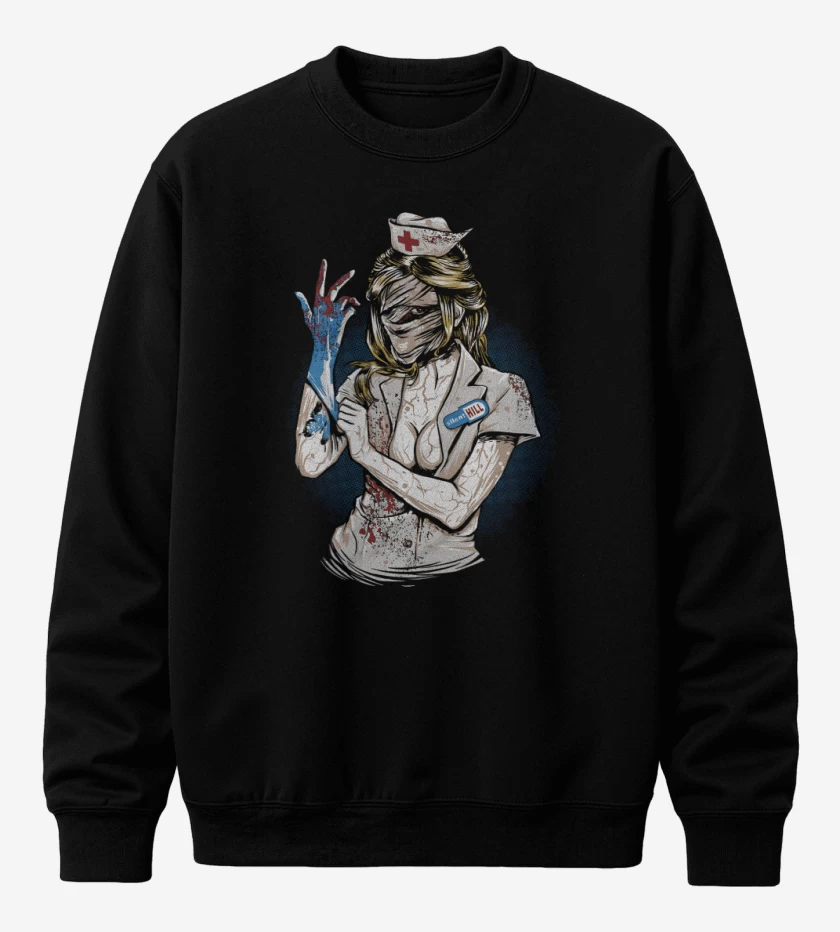 Poleron polo Negro de Silent Hill Nurse