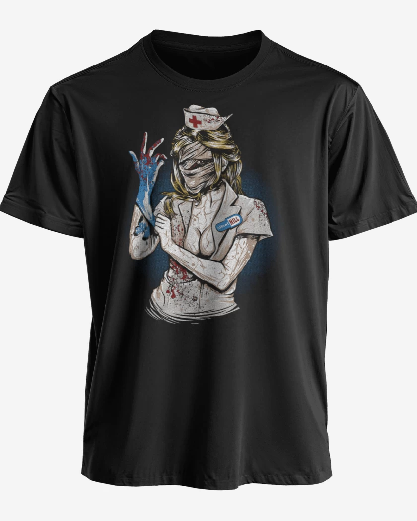 Polera premium Negro de Silent Hill Nurse