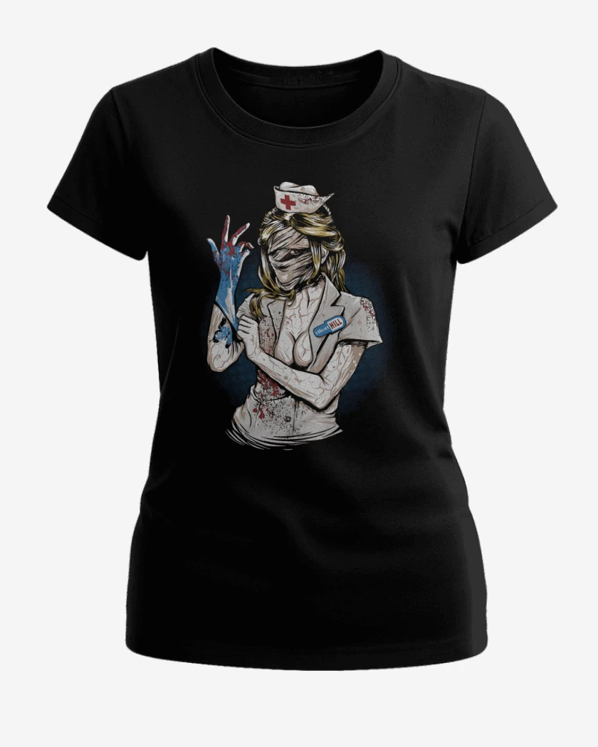 Polera de Mujer Negro de Silent Hill Nurse