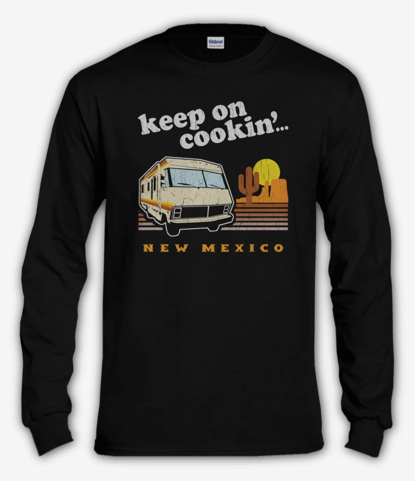 Polera manga larga Negro de Keep on coockin