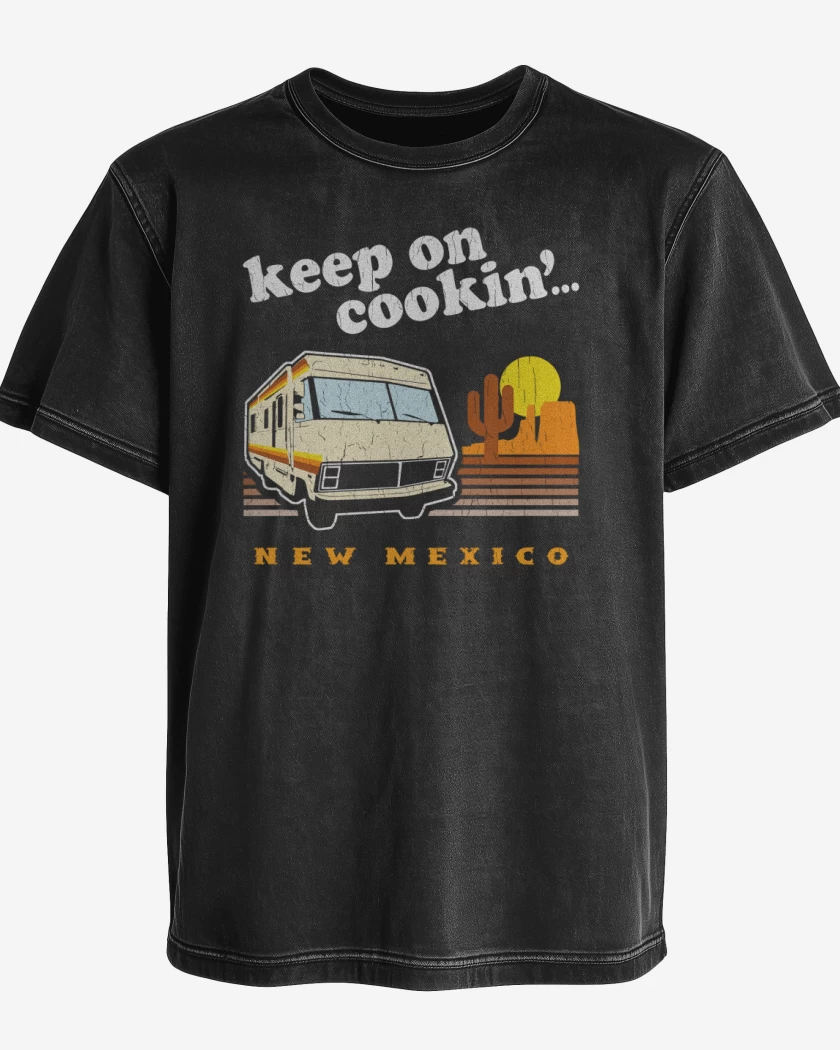 Polera desgastada Keep on coockin