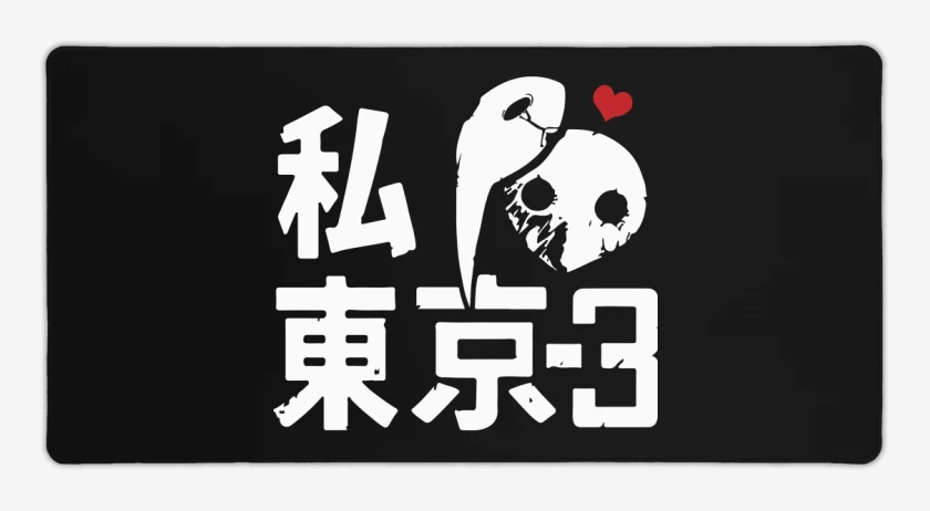 Mouse pad Gamer Negro de Heart tokyo