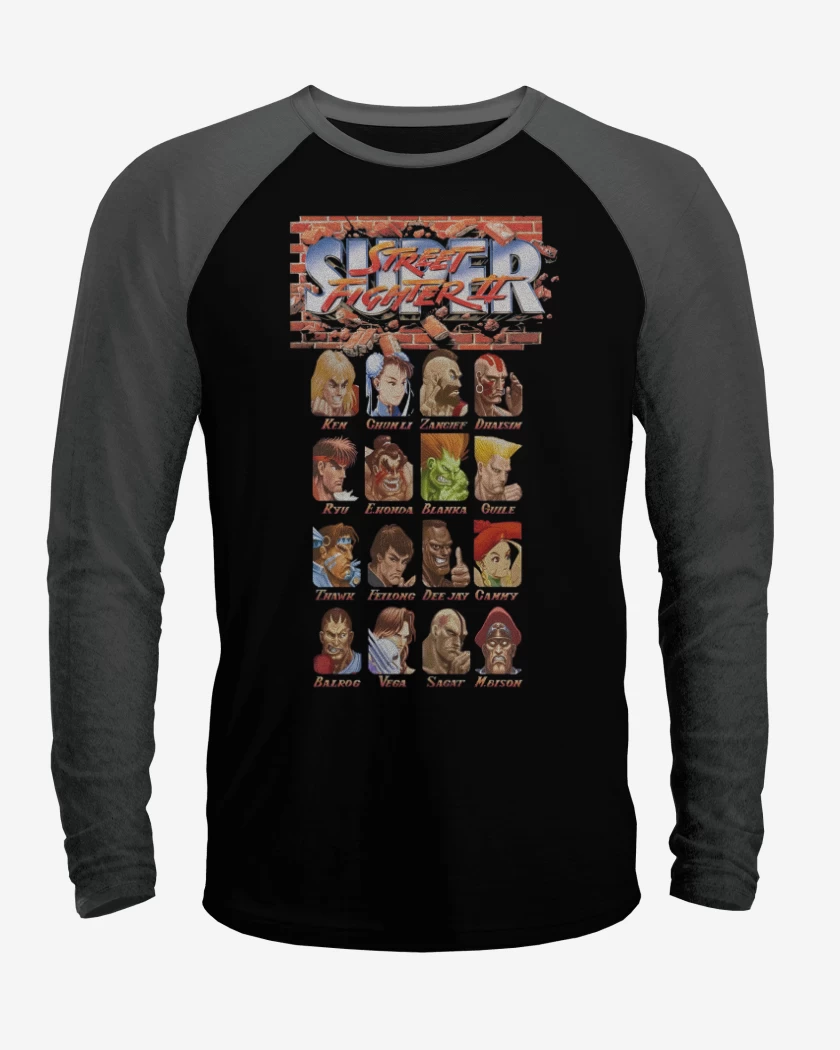 Polera Raglan Super Street Fighter II