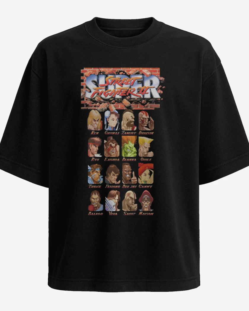 Polera Oversize Super Street Fighter II