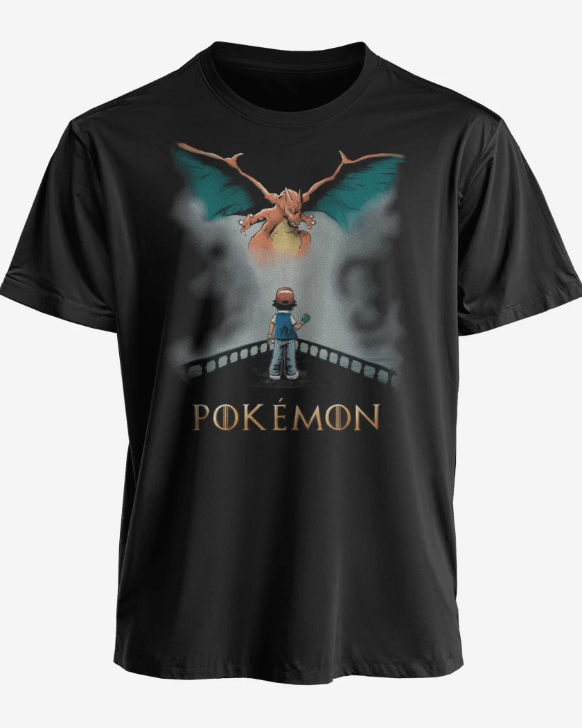 Polera premium Negro de Pokethrone