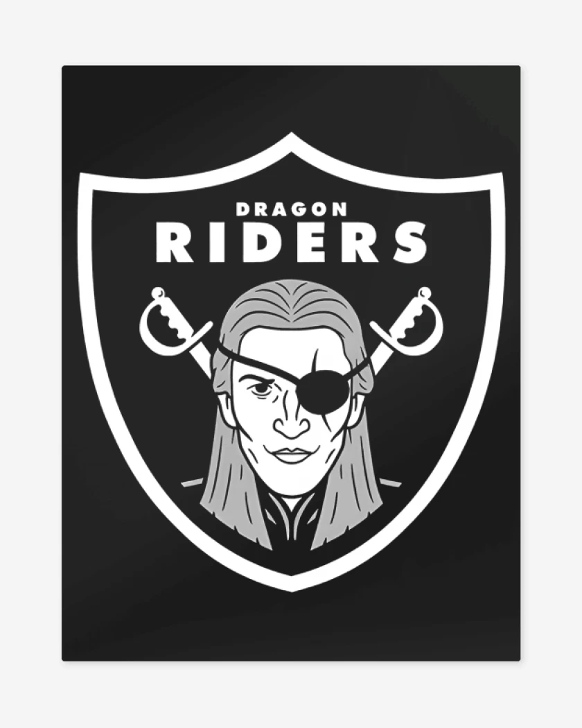Print metalico Dragon Riders