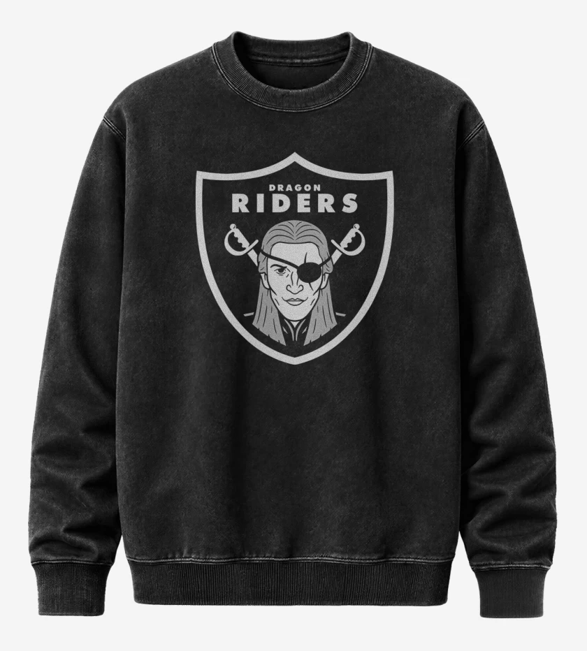 Poleron Polo Acid Wash Dragon Riders