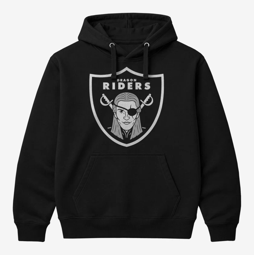 Polerón Canguro Negro de Dragon Riders