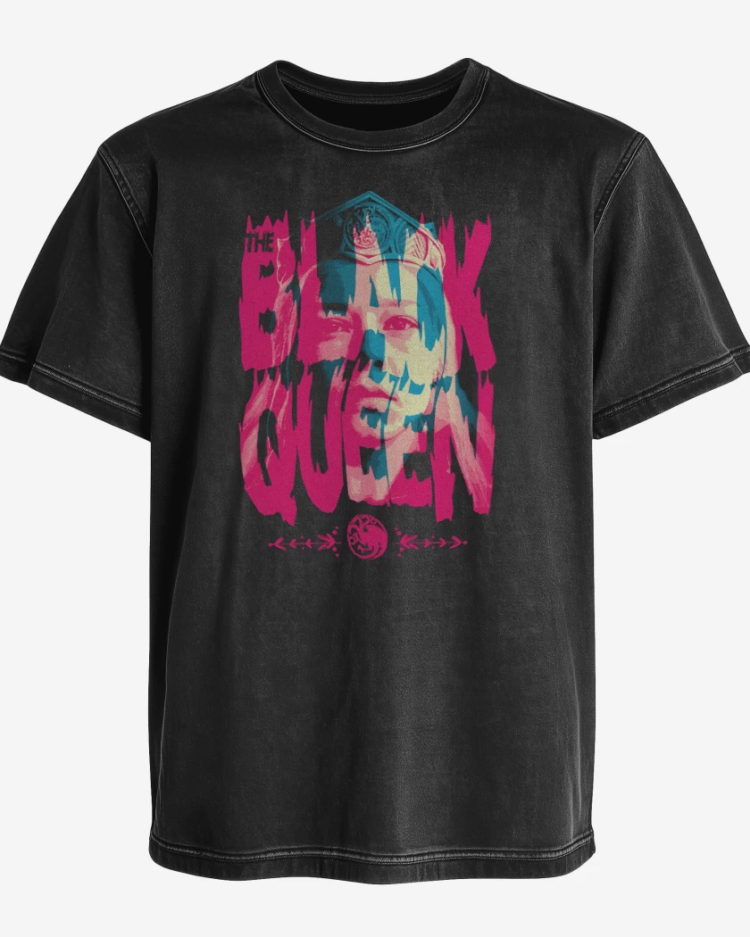 Polera desgastada The Black Queen