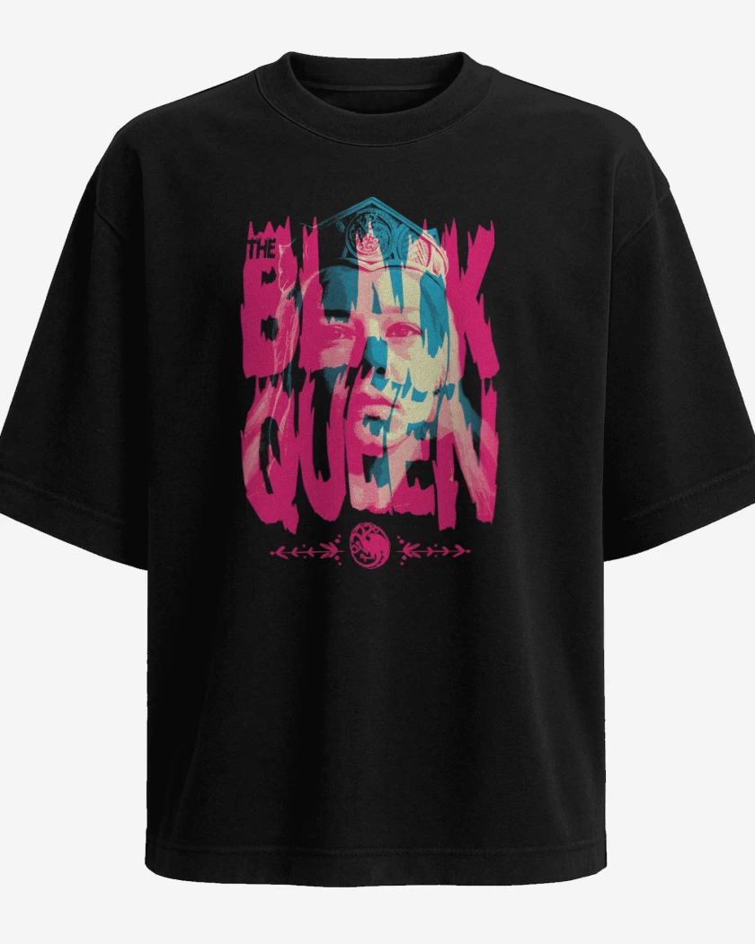 Polera Oversize Negro de The Black Queen