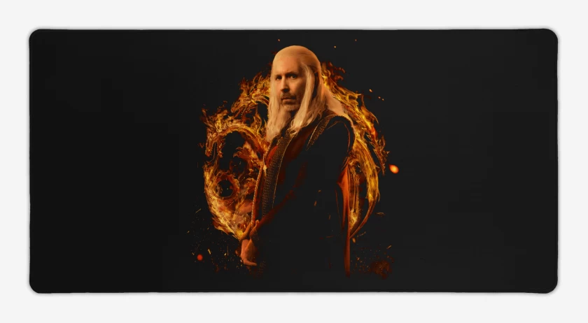 Mouse pad Gamer Negro de Viserys Targaryen 