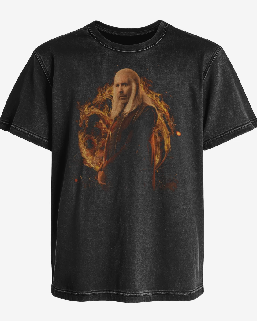 Polera desgastada Negro de Viserys Targaryen 