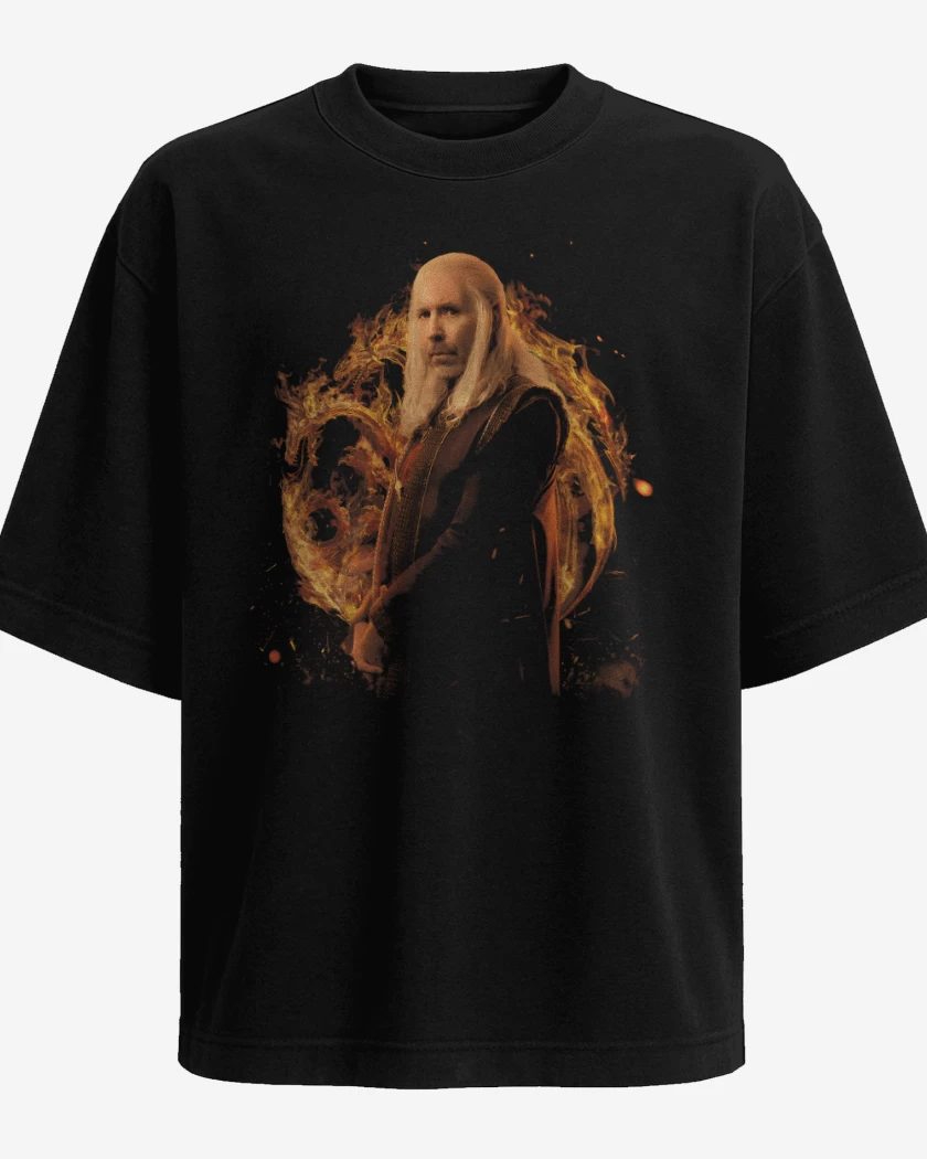 Polera Oversize Negro de Viserys Targaryen 