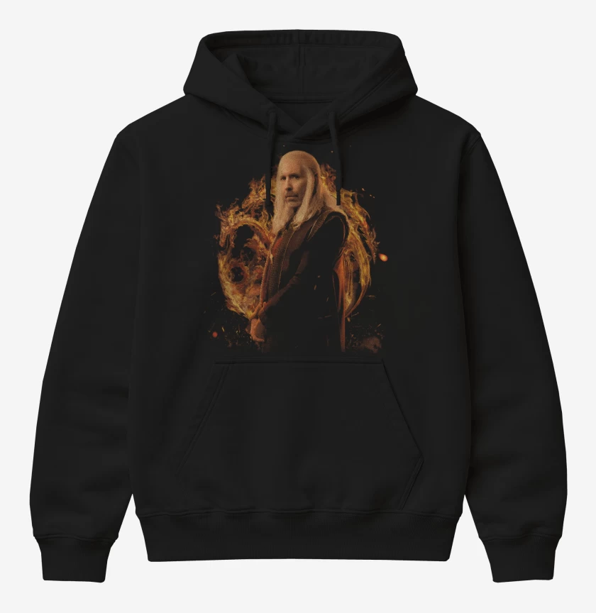 Poleron Canguro básico Negro de Viserys Targaryen 