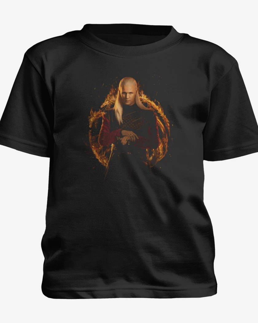 Polera de niño Negro de Daemon Targaryen
