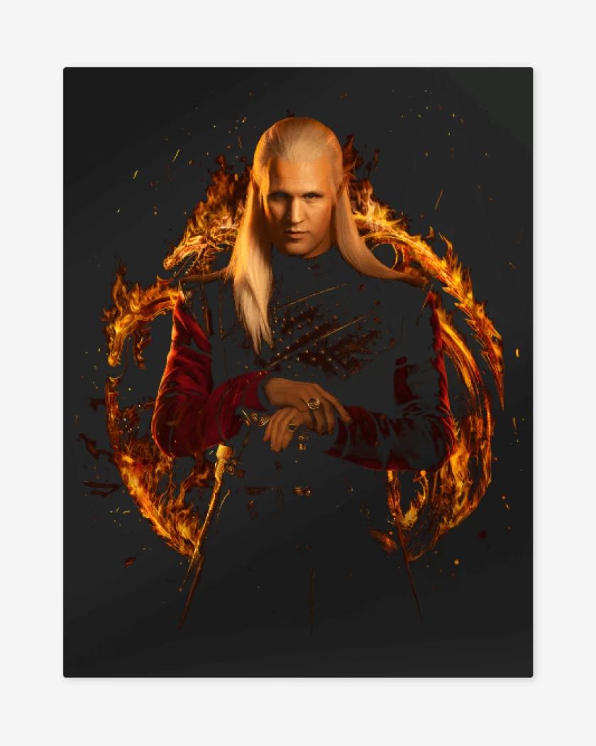Print metalico Daemon Targaryen